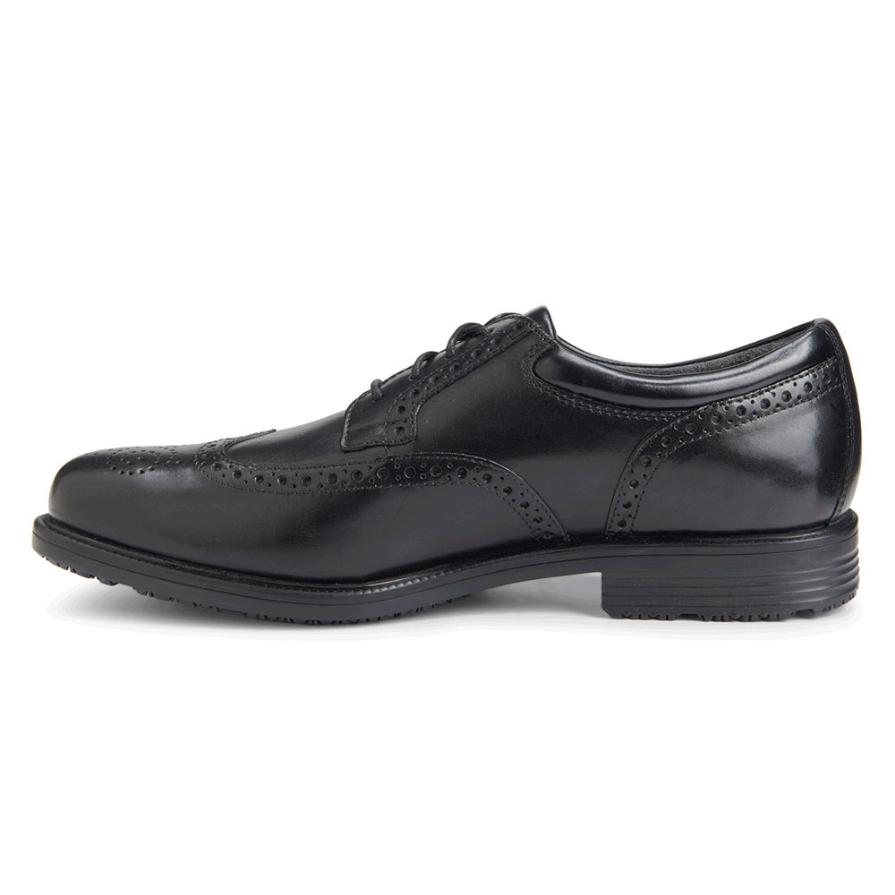 Rockport Singapore Mens Dress Shoes - Lead the Pack Waterproof Wingtip Black - OW5630982